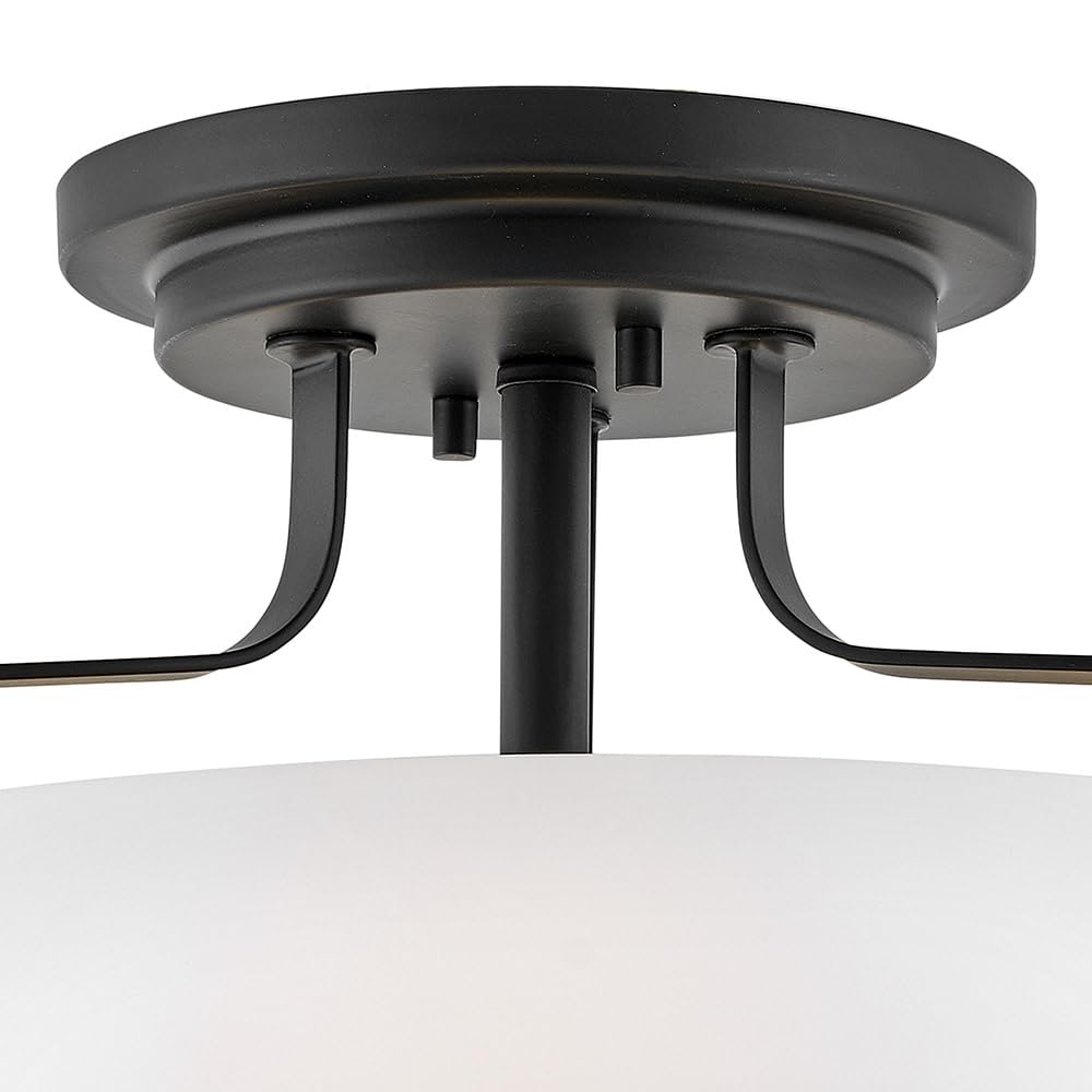 Amazon.com: Hinkley Harper 3641BK Medium Semi-Flush Mount Ceiling